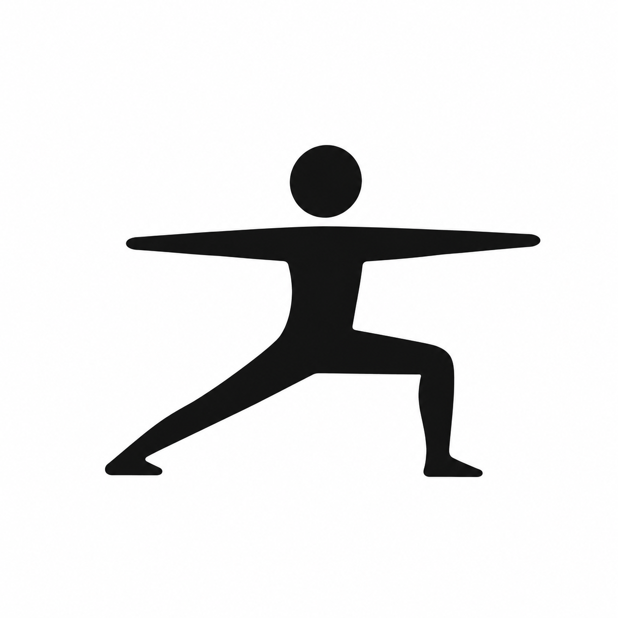 Standing figure in a warrior pose